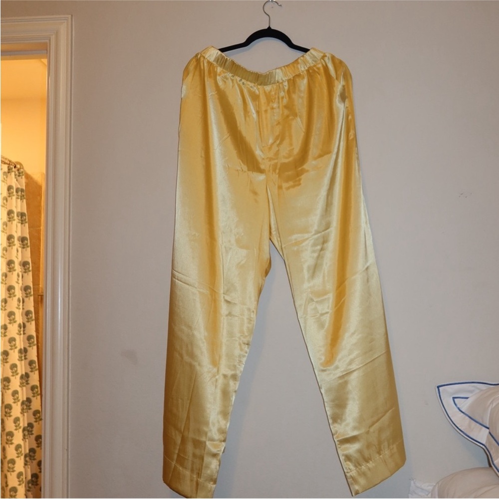 Daily drills silk pants